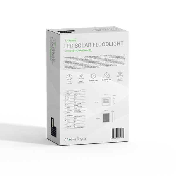 LED solarni reflektor 200W 6500K IP65