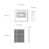 LED solarni reflektor 40W 6500K IP65