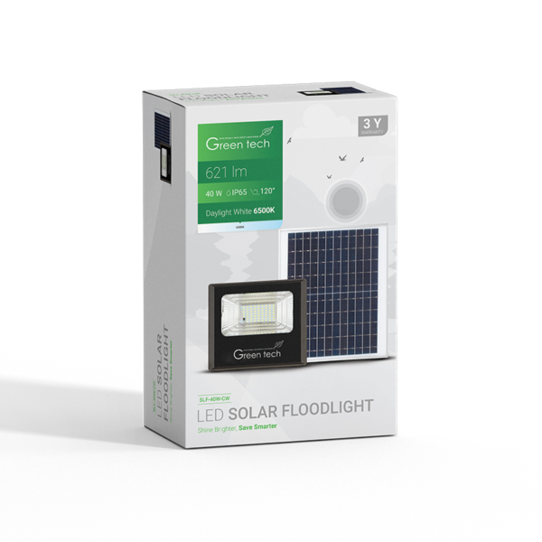LED solarni reflektor 40W 6500K IP65