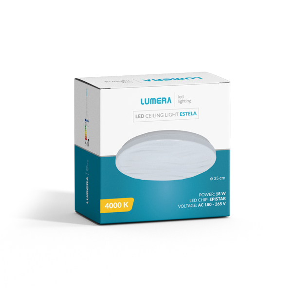 ESTELA_4653 Plafonjera LUMERA LED 18W 4000K 35cm ESTELA