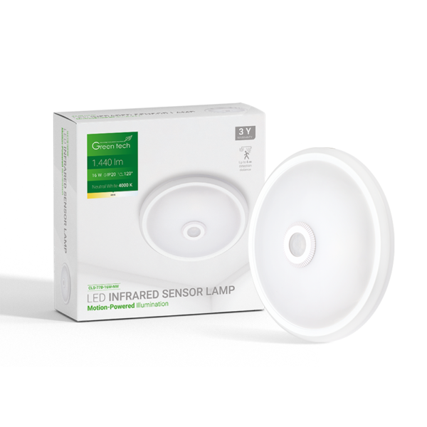 CLS-77B-16W-NW_7710 LED plafonjera sa senzorom 16W, 4000K, promjer 29cm