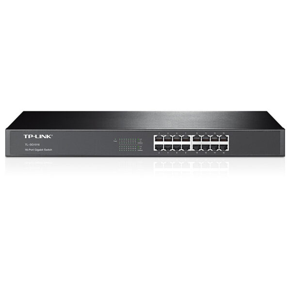 TP-Link 16-port Gigabit preklopnik (Switch), 16×10/100/1000M RJ45 ports, 1U 19", Rack Mount, metalno kućište