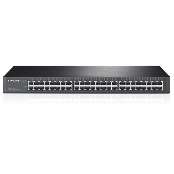 TP-Link 48-port Gigabit preklopnik (Switch), 48×10/100/1000M RJ45 ports, 1U 19" rack-mount, metalno kućište