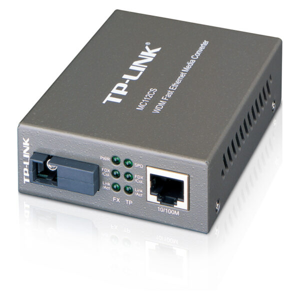 19365_01 TP-Link 100M WDM optički pretvarač, 10/100M RJ45 u 100M Single-mode SC, Full-duplex,Tx:1310nm, Rx:1550nm, do 20km