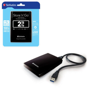 Verbatim 2.5" Store'n'Go 2TB vanjski HDD, USB3.0 Gen1, crni