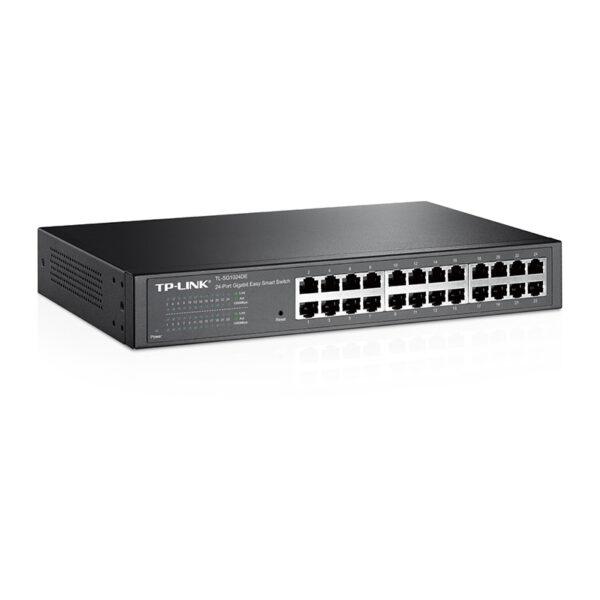 TP-Link 24-port Gigabit Easy Smart preklopnik (Switch), 24×10/100/1000M RJ45 ports, 1U 13"