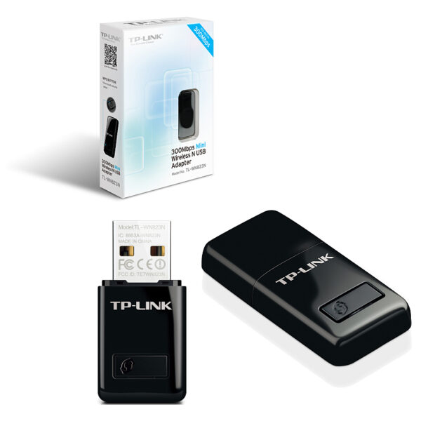 TP-Link bežični USB mini adapter 300Mbps (2.4GHz), 802.11n/g/b, QSS tipka
