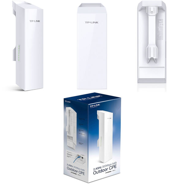 TP-Link bežična pristupna točka vanjska (AP) 300Mbps (2.4GHz), 802.11b/g/n, podrška za Pasive PoE, 2×LAN, WISP Client Router, QCA, 2×9dBi usmjeriva antena