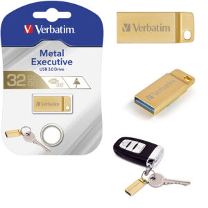Verbatim USB 3.2 Gen1 Store'n'Go Metal Executive 32GB, zlatni