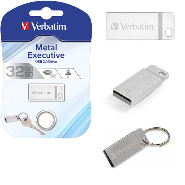 Verbatim USB2.0 Store'n'Go Metal Executive 32GB, srebrni