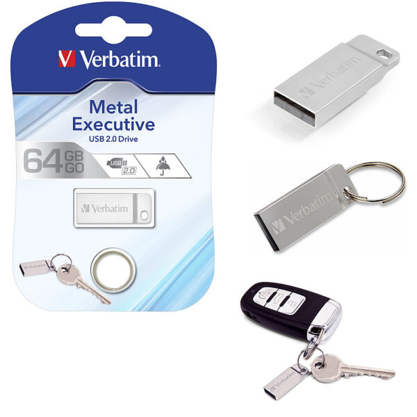 Verbatim USB2.0 Store'n'Go Metal Executive 64GB, srebrni