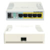 Mikrotik Cloud Smart Switch CSS106-1G-4P-1S (RB260GSP) 5-port Gigabit PoE-out smart preklopnik sa SFP cage, SwOS, plastično kućište, PSU, 53W