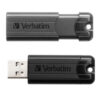 34340_01 Verbatim PinStripe 64GB USB3.2 Gen1, crni
