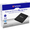 34348-02 Verbatim Blu-Ray Slimline vanjski snimač, M-Disc kompatibilan, USB3.0, crni