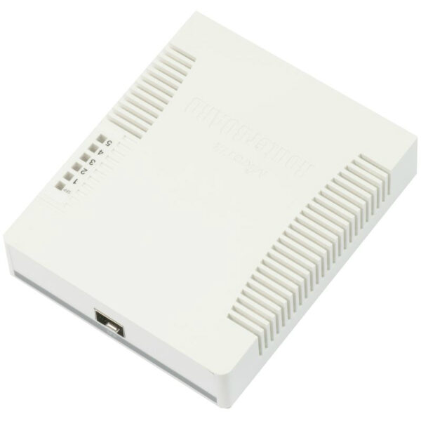 Mikrotik Cloud Smart Switch CSS106-5G-1S (RB260GS) 5-port Gigabit smart preklopnik sa SFP cage, SwOS, plastično kućište, PSU