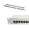Roline VALUE Cat.5e/Class D 19" Patch Panel 24-porta STP, svijetlo sivi
