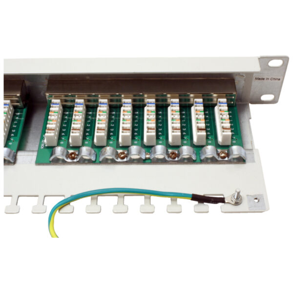 Roline VALUE Cat.5e/Class D 19" Patch Panel 24-porta STP, svijetlo sivi