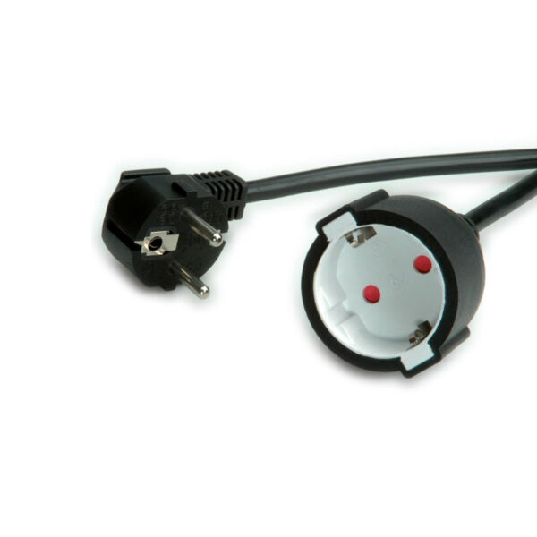 Roline VALUE naponski produžni kabel, schuko utičnica, 3.0m, crni