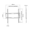 37946_02 Roline VALUE zidni nosač za TV 81-139cm, nosivost do 35kg, Low Profile, crni
