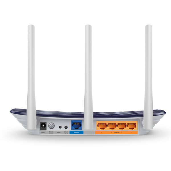 TP-Link AC750 Archer C20 bežični usmjerivač (Dual-Band Router) 300Mbps/433Mbps (2.4GHz/5GHz), 802.11a/b/g/n/ac, 1×WAN, 4×LAN, WPS, 3×fiksna antena
