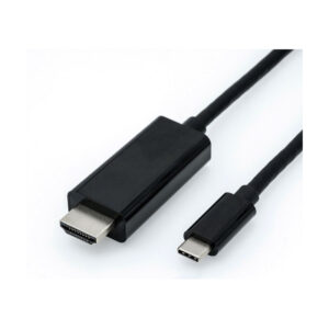 Roline USB-C - HDMI kabel, M/M, 1.0m, crni