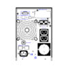 38920_02 Elsist UPS Mission 1000VA/900W, On-line double conversion, DSP, surge protection, LCD