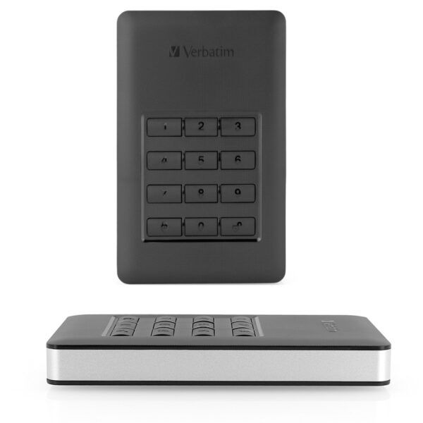 Verbatim 2.5" Store'n'Go Secure 1TB vanjski HDD, USB3.1 Gen1, AES 256-bit hardware enkripcija, zaštita pristupa tipkovnicom