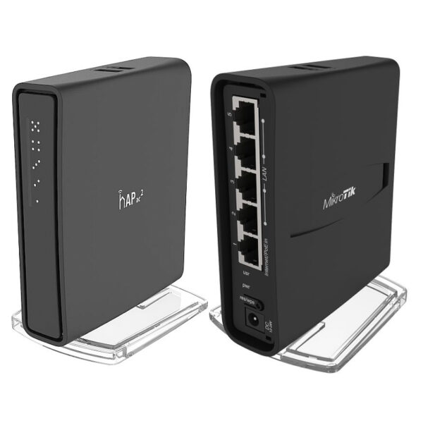 Mikrotik RBD52G-5HacD2HnD-TC, hAP ac2, 716MHz CPU, 128MB RAM, 5×G-LAN, 2.4Ghz/5GHz 802.11b/g/n/an/ac Dual Chain, integrirana antena, USB, RouterOS L4, unutarnje kućište, PSU