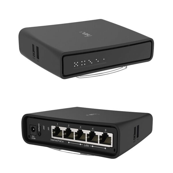 Mikrotik RBD52G-5HacD2HnD-TC, hAP ac2, 716MHz CPU, 128MB RAM, 5×G-LAN, 2.4Ghz/5GHz 802.11b/g/n/an/ac Dual Chain, integrirana antena, USB, RouterOS L4, unutarnje kućište, PSU