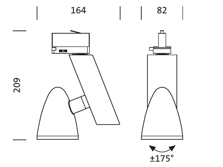 Osram Punctoled Track 32W, 2900lm, 4000K, crni