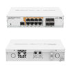 Mikrotik Cloud Router Switch CRS112-8P-4S-IN, QCA8511 400Mhz CPU, 128MB RAM, 8×G-LAN PoE-out, 4×SFP, RouterOS L5, desktop kućište, rack mount, PSU