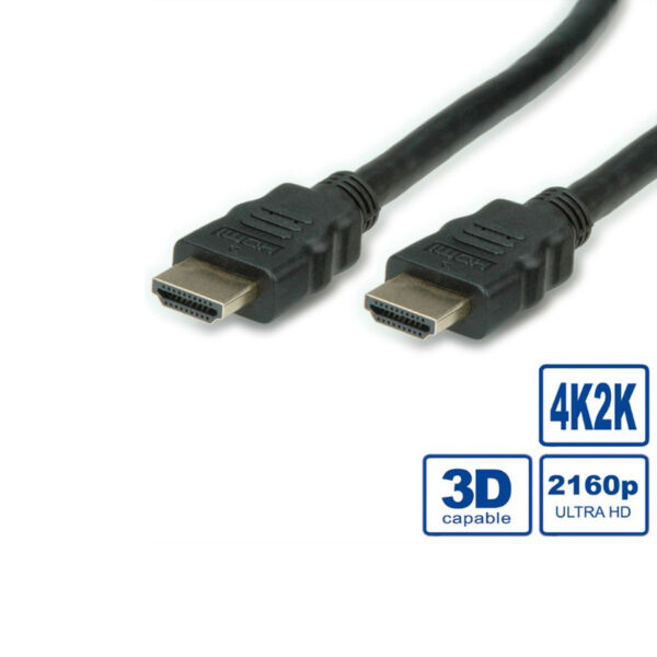 STANDARD HDMI Ultra HD kabel sa mrežom, M/M, v2.0, crni, 2.0m