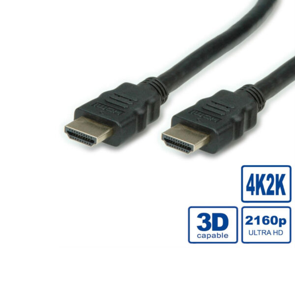 STANDARD HDMI Ultra HD kabel sa mrežom, M/M, v2.0, crni, 5.0m