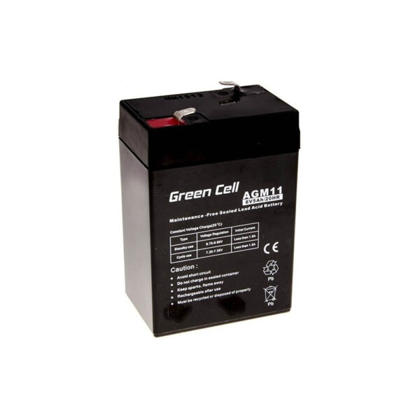 41293_05 Green Cell (AGM11) baterija AGM 6V/5Ah