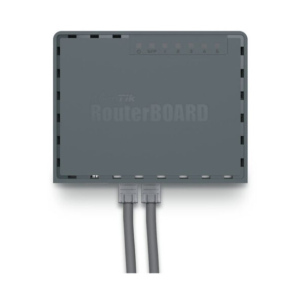 Mikrotik RB760iGS hEX S with Dual Core 880MHz MHz CPU, 256MB RAM, 5×G-LAN, SFP, USB, PoE-out-port #5, RouterOS L4, plastično kućište, PSU