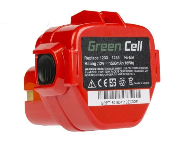 42816_01 Green Cell (PT182) baterija 1500mAh/12V za Makita 1050D/4191D/6213D/6313D/6317D/6835D/6916D/6918D