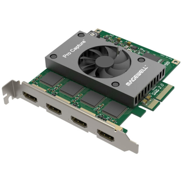 Magewell Pro capture quad HDMI, FH PCIe x4, 4-channel HDMI, Windows/Linux/Mac (11100)