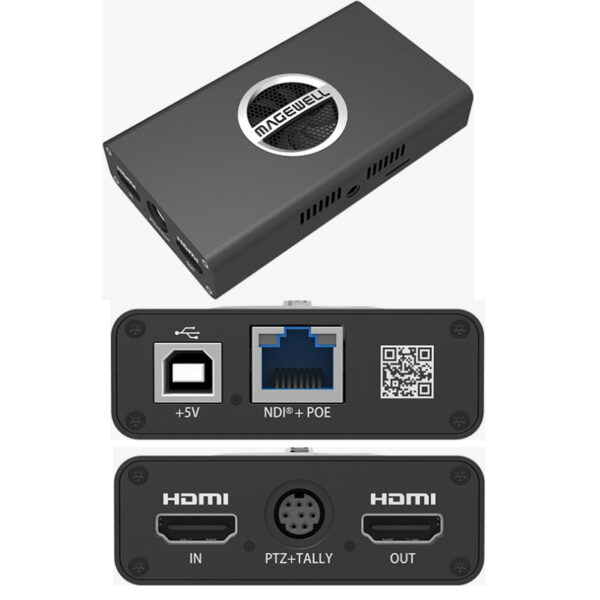 Magewell Pro convert HDMI 4K Plus, standalone box for converting one-channel HDMI into NDI stream, loop through, max 4K60 (4:4:4) as input (64010 (EU))