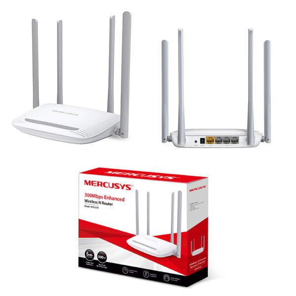 Mercusys MW325R bežični N usmjerivač (Router) 300Mbps (2.4GHz), 802.11n/g/b, 1×WAN , 4×LAN, 4×fiksna antena