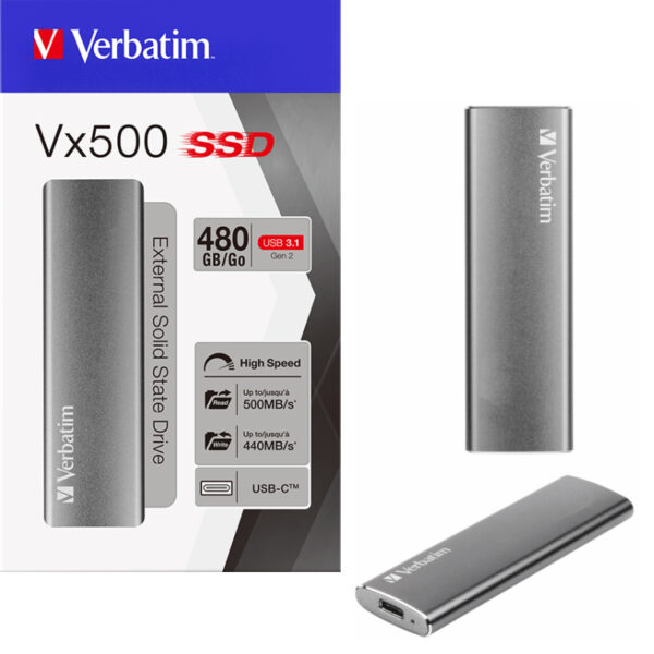 Verbatim Vx500 480GB SSD vanjski disk USB3.2 Gen2