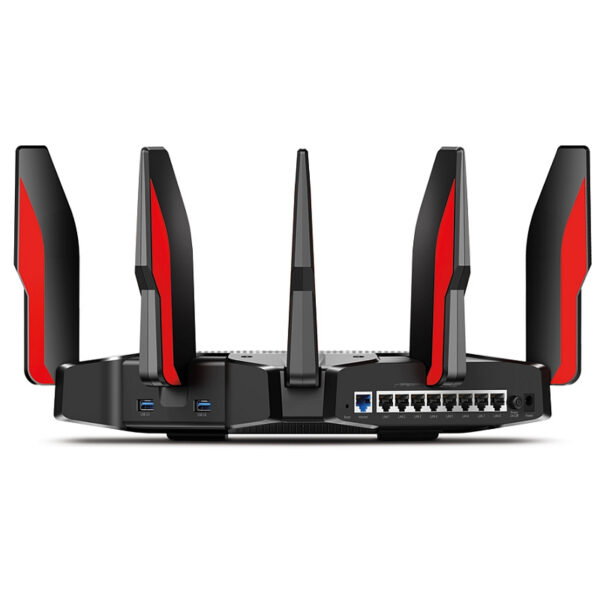 TP-Link AC5400 bežični usmjerivač (Tri-Band Gaming Router) 1000bps/2167Mbps×2 (2.4GHz/5GHz×2), 802.11a/b/g/n/ac, 802.3ab, 1×GWAN, 8×GLAN, 2×USB3.0, 8×fiksne antene