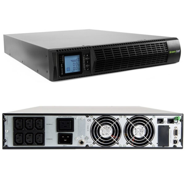 Green Cell UPS (UPS15) Online RTII 3000VA/2700W, LCD