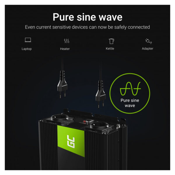 Green Cell strujni inverter 12V na 230V, 3000W/6000W Full Sine Wave (INV15)