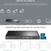 TP-Link JetStream 16-port Gigabit EasySmart PoE+ preklopnik (Switch), 16×10/100/1000M RJ45 PoE, 2×SFP Gigabit, 1U 19" rack-mount kućište (192W)