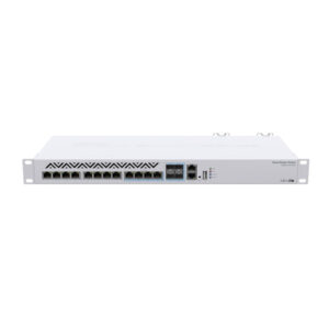 Mikrotik Cloud Router Switch CRS312-4C+8XG-RM, 8×1G/2.5G/5G/10G RJ45, 4×Combo ports (1G/2.5G/5G/10G RJ45 ili 10G SFP+), RouterOS L5/SwitchOS (dual boot), 1U rackmount, Redunant PSU