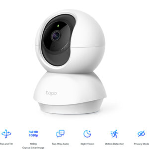 TP-Link Tapo C200 bežična 1080p Full HD kamera, H.264 video, Pan/Tilt, Day/Night, dvosmjerni audio, detekcija pokreta, Android/iOS podrška
