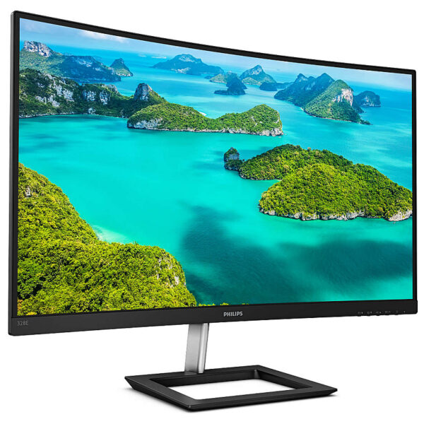 Philips 32" 328E1CA/00 3840×2160 VA, zakrivljeni, 4ms, 2×HDMI/DP, zvučnici, crni