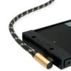 47794_02 Roline GOLD USB2.0 kabel TIP A (M) - USB-C (M) kutni, 3.0m, crno/zlatni