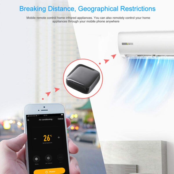 WOOX WiFi Smart univerzalni IR daljinski upravljač, WooxHome app, glasovna kontrola - Alexa & Google Assistant (R4294)
