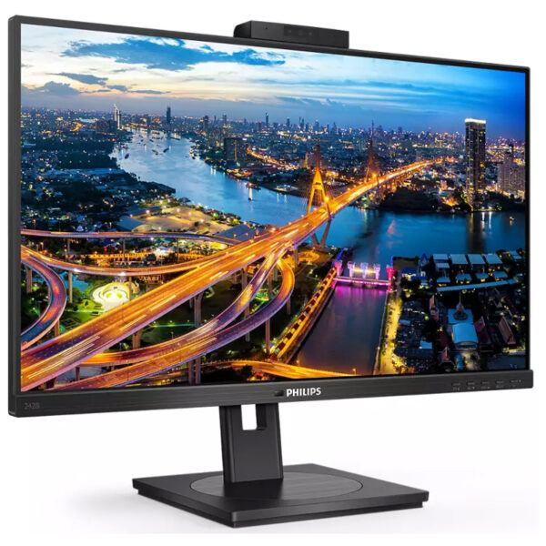 Philips 24" 242B1H/00 (23.8") 1920×1080 IPS, Pivot, 75Hz, 4ms, VGA/DVI-D/DP/HDMI, USB3.0/3×USB3.2, Web kamera, zvučnici, crni